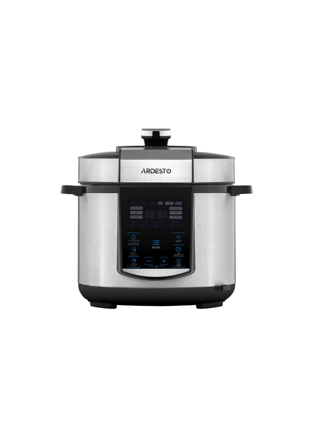 Мультиварка-скороварка, 900Вт, чаша-5л, электронное управл., книга рецептов, металл/пластик, серый Ardesto (344558096)