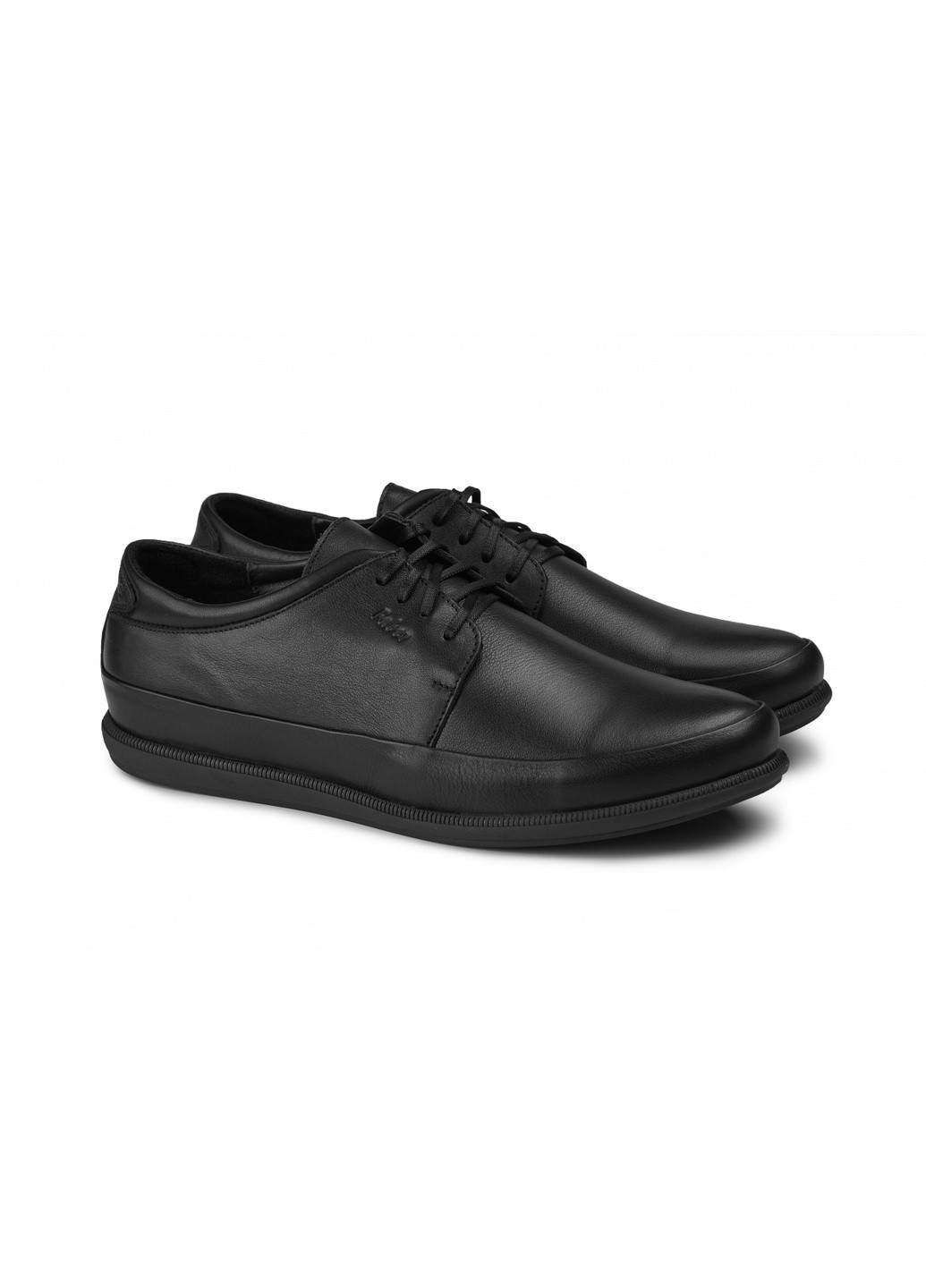 Черные туфлі 122102 Леомода