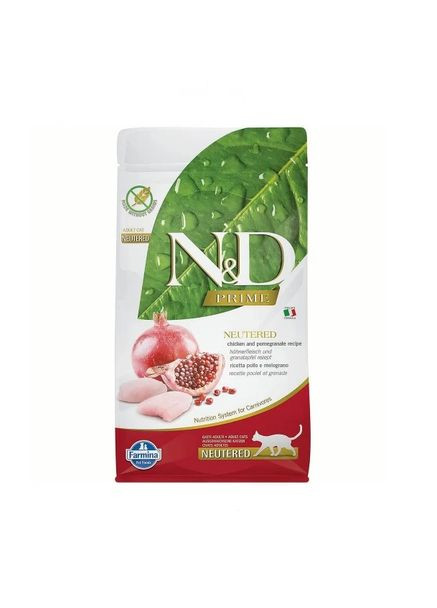 Беззерновой суxой корм GRAIN FREE для стерилизованныx взрослыx кошек (курица/гранат) 1.5 кг (8010276030467) Farmina (364786672)
