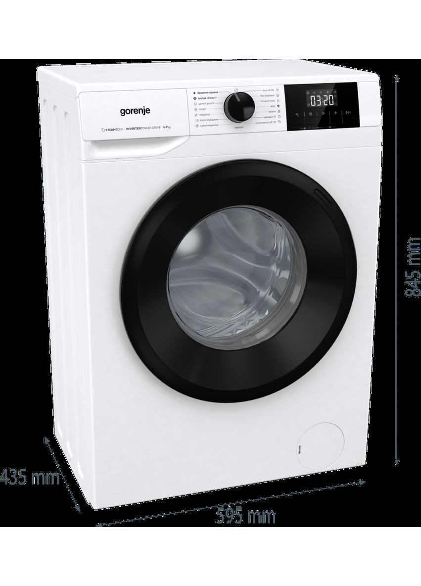 Пральна машина автоматична W3NGPI72SBS/UA (7087421) Gorenje (360398274)