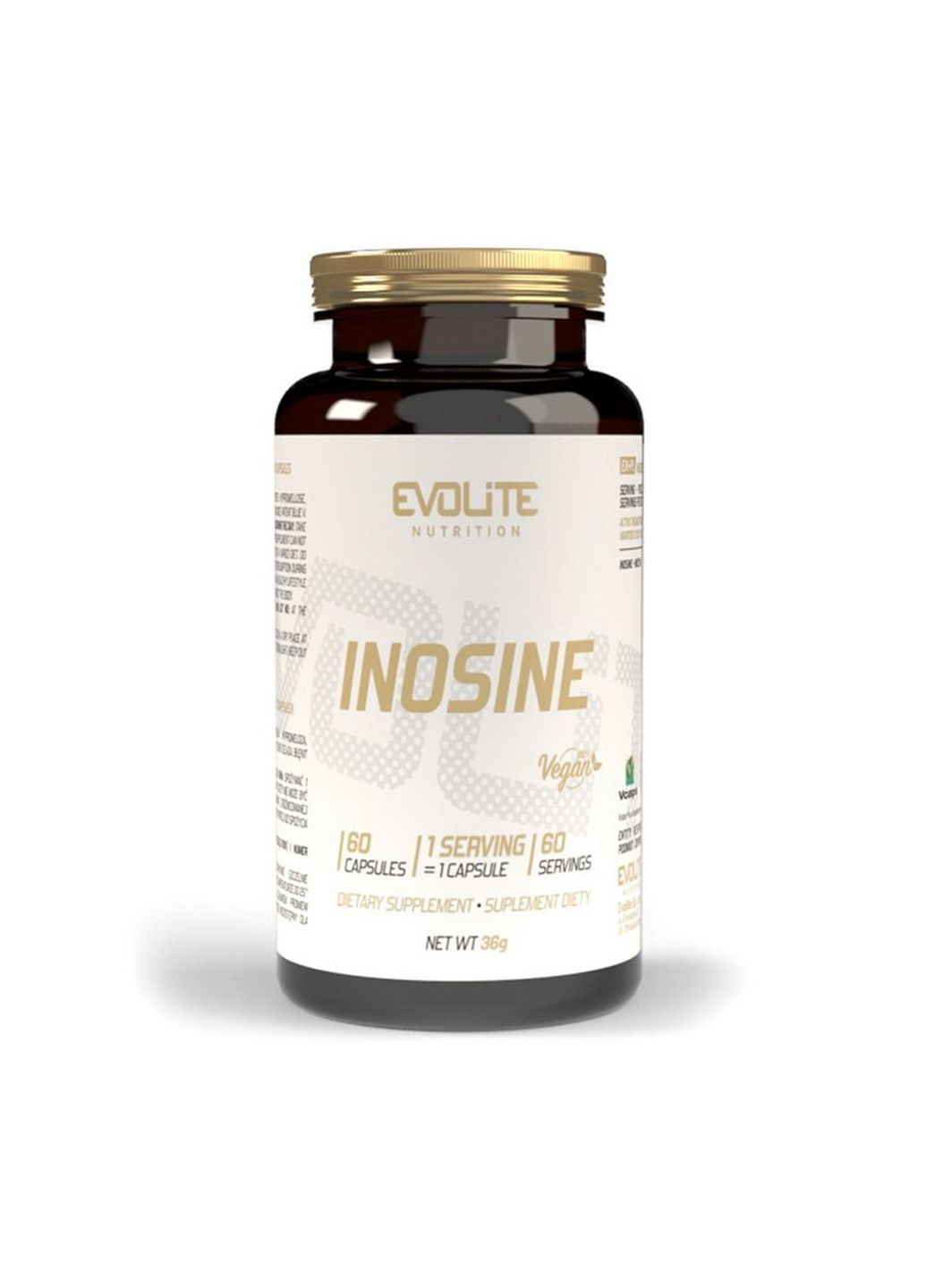 Натуральна добавка Inosine, 60 вегакапсул Evolite Nutrition (293483516)