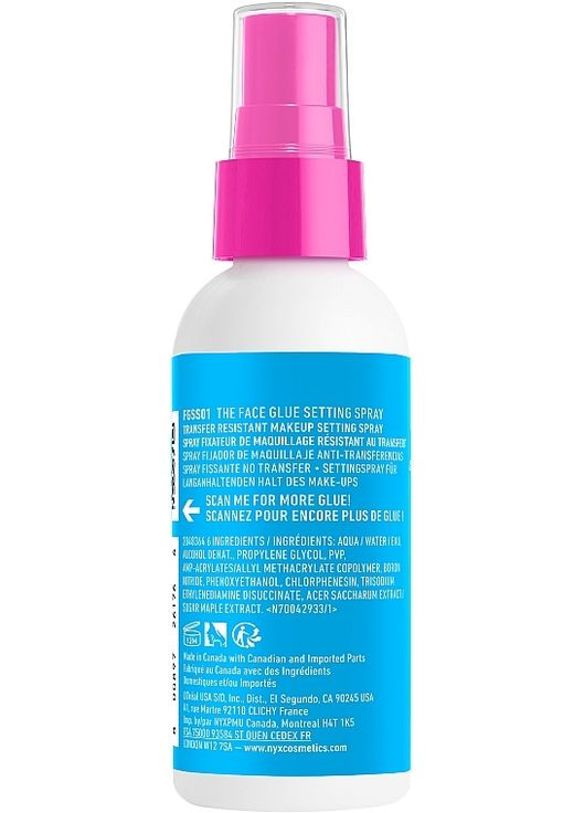 Спрей для фиксации макияжа The Face Glue Setting Spray 60ml (1432770-25576580) NYX Professional Makeup (368611657)