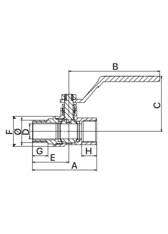 Кран шаровый 1/2" ГШР EP.210 (EP2945) EUROPRODUCT (315443344)