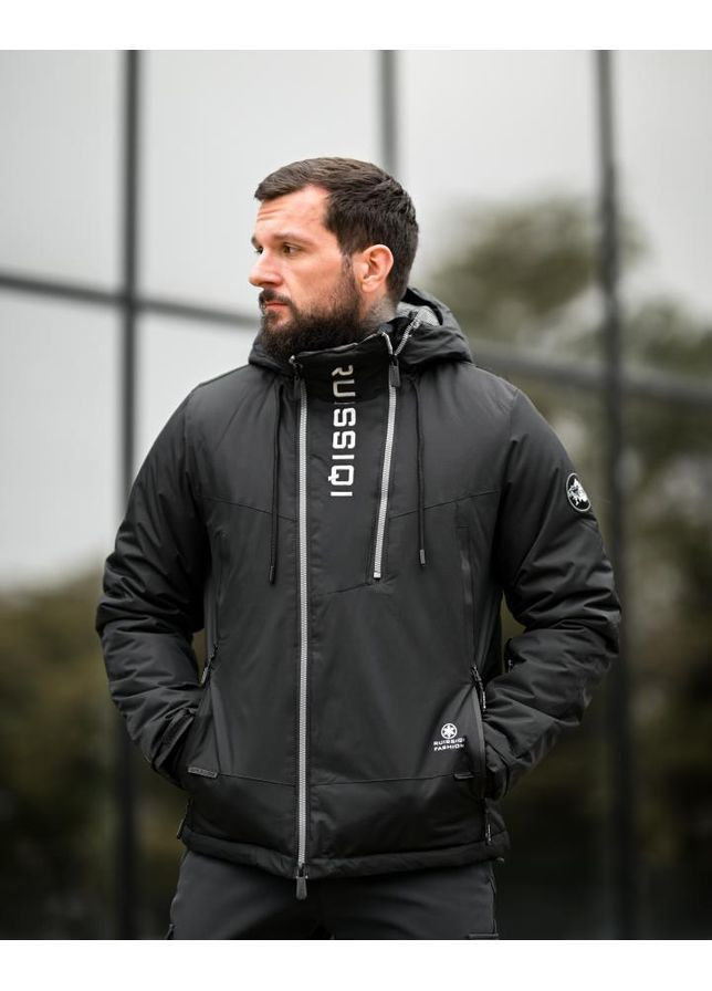 Чорна зимня зимняя курточка ruissiqi blac No Brand