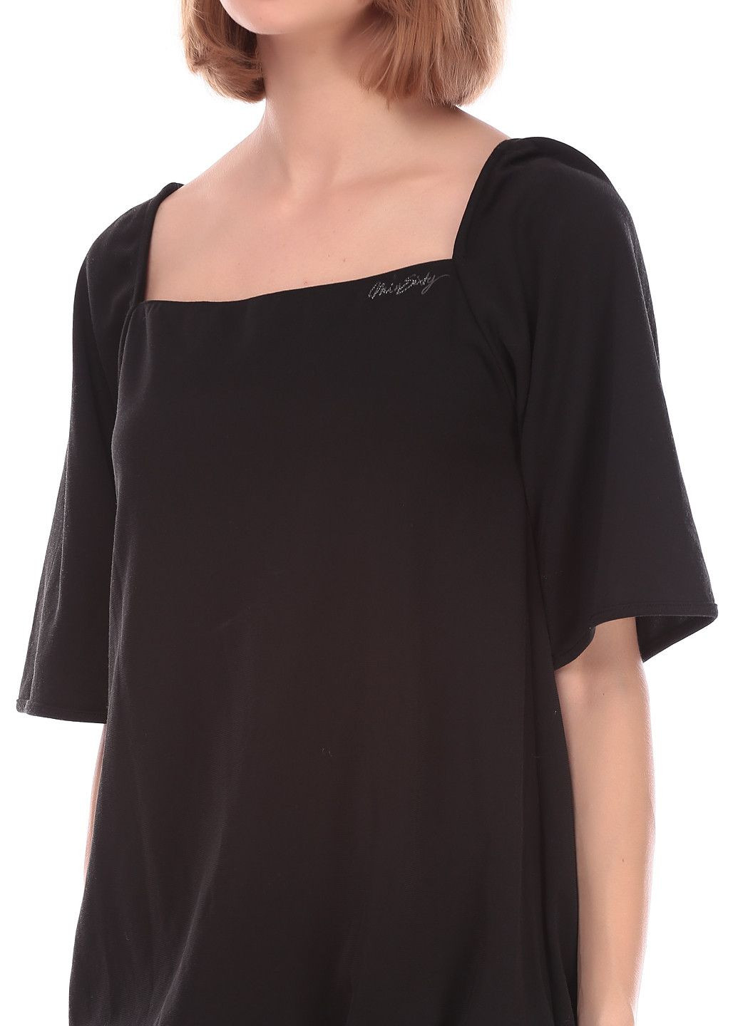 Чорна повсякденний сукня темно-синій Miss Sixty з абстрактним візерунком