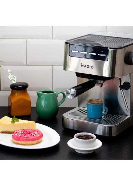 Кавоварка ріжкова MG-453 для еспресо і капучино, з капучинатором Magio (334009000)