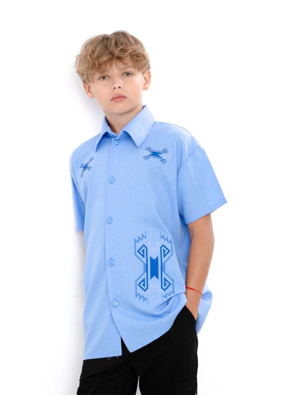 Сорочка для хлопчика підліткова (з коротким рукавом) (p-17737) Носи своє (363043464)