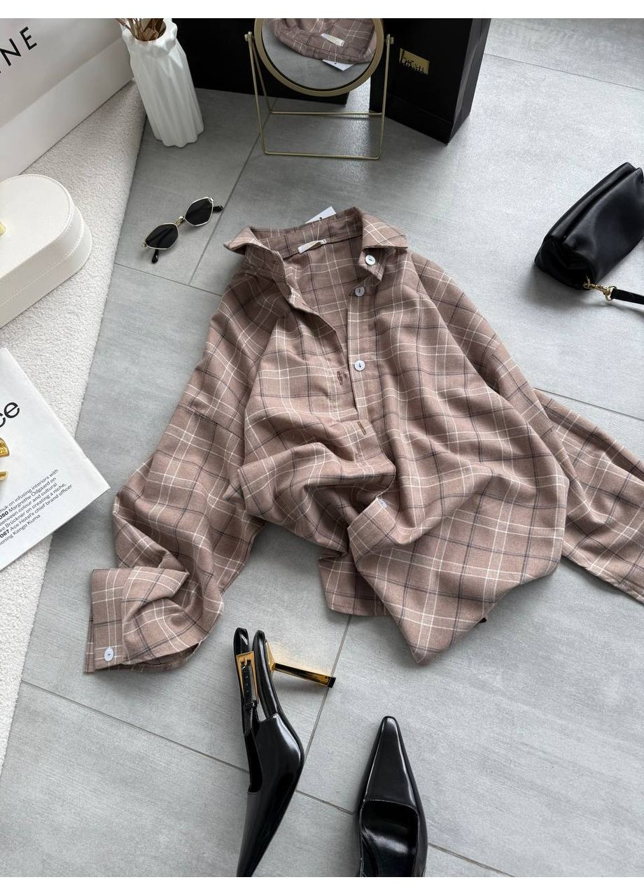 Сорочка в клітинку з костюмної тканини — стиль і комфорт щодня 💥 ЗАМІРИ В ОПИСІ DK/DL Мода без кордонів (362622637)