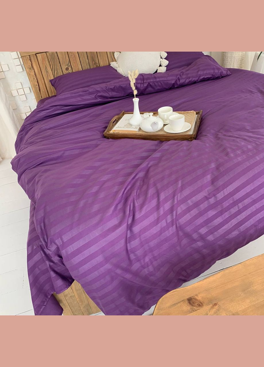 Двуспальный КПБ микро страйп сатин "Аметист" Glav Textile (296930176)