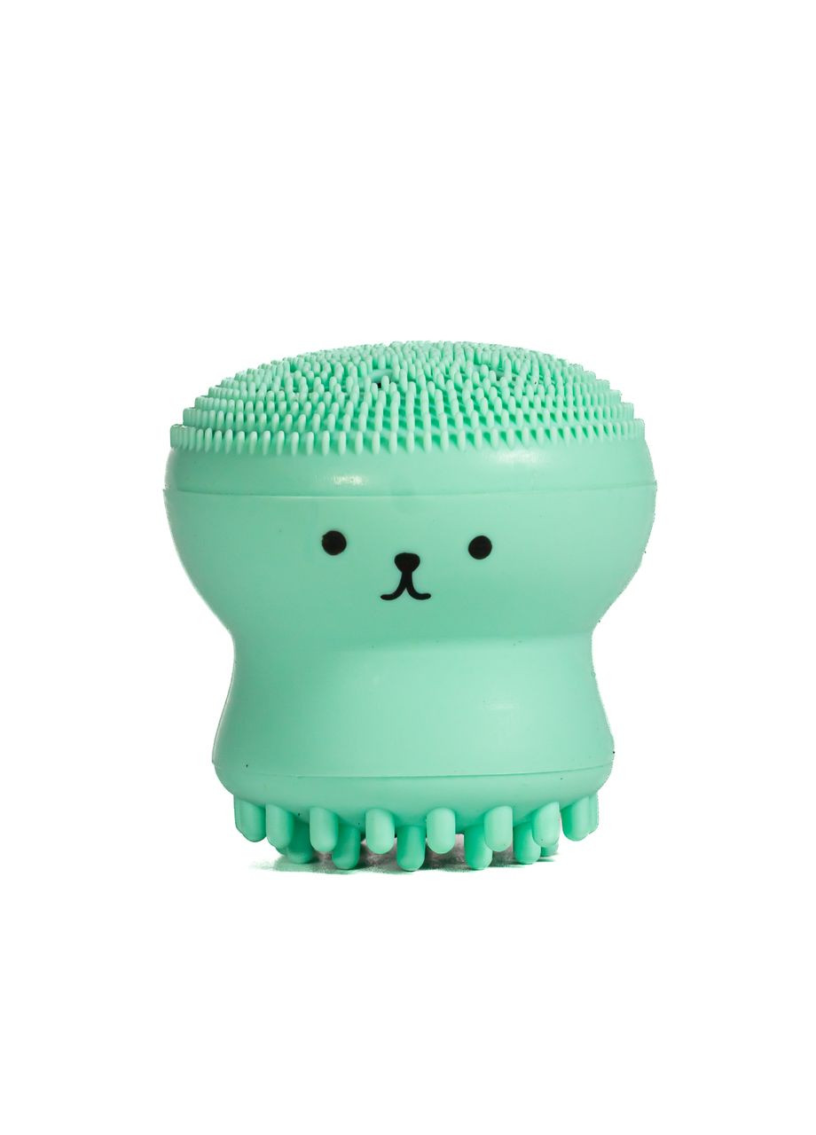 Набір 2 в 1 Puffy спонж для макіяжу та щітка для очищення обличчя Kika (338426851)