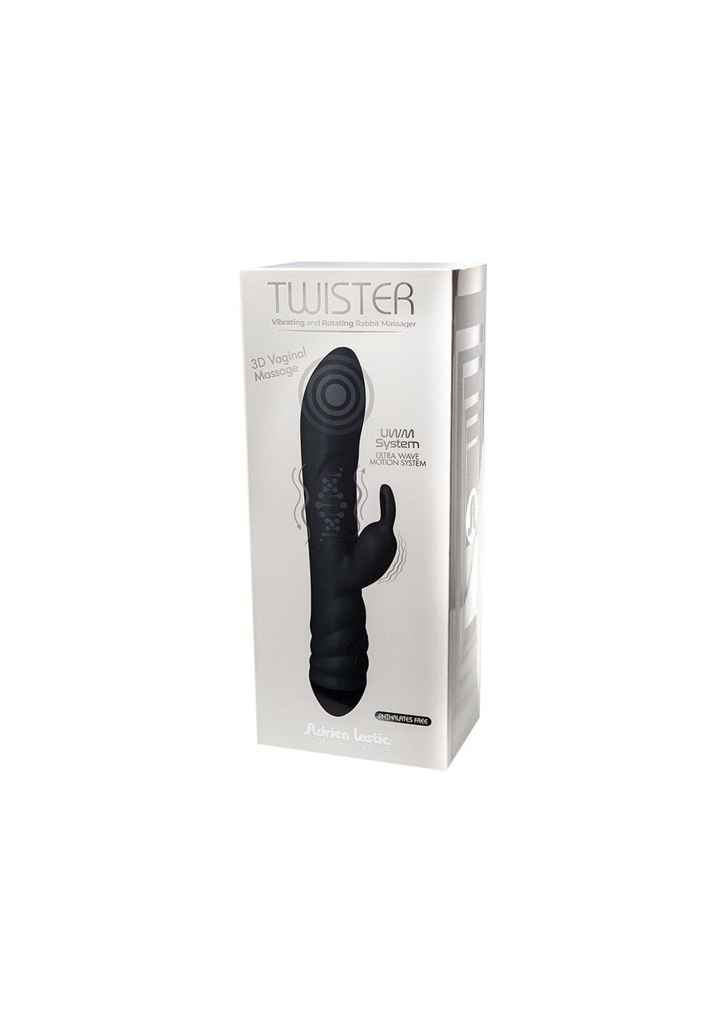 Вибратор кролик Twister черный Adrien Lastic (316253931)