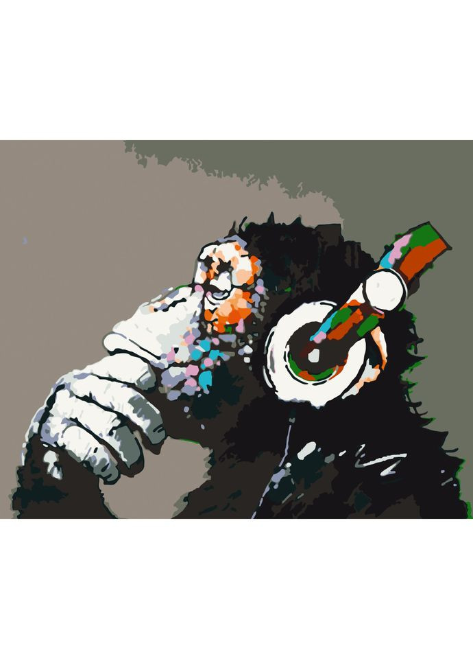 Картина по номерам "Disco monkey" 11675-AC 40х50 см Art Craft (302366265)