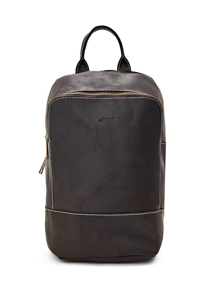 Жіночий коричневий шкіряний рюкзак RC-2008-3md середнього розміру TARWA (298684543)