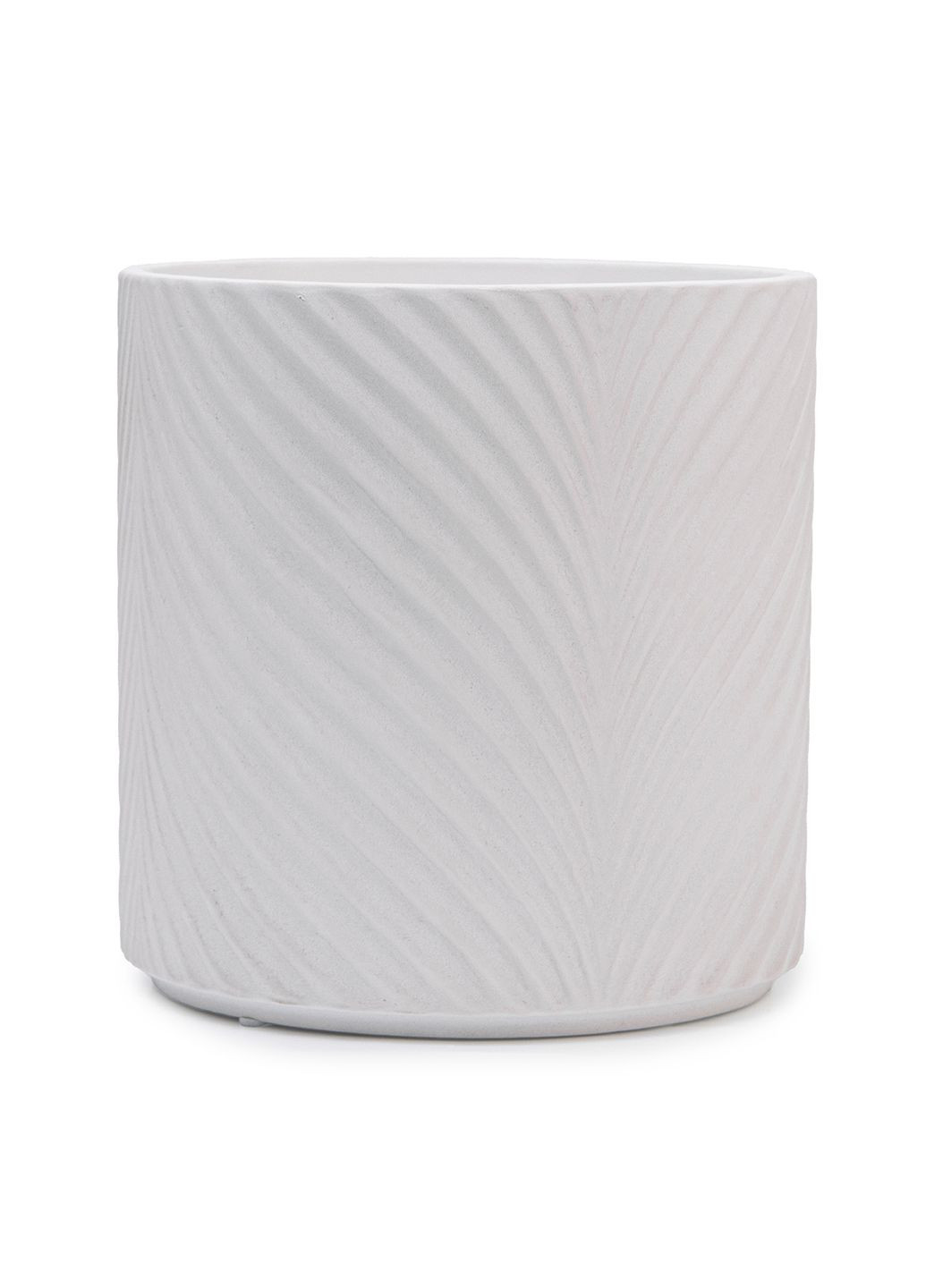 Набор кашпо для цветов elemi Листок керамические 1,3 л 2,3 л 4,3 л белые Мамин Посуд (336213686)