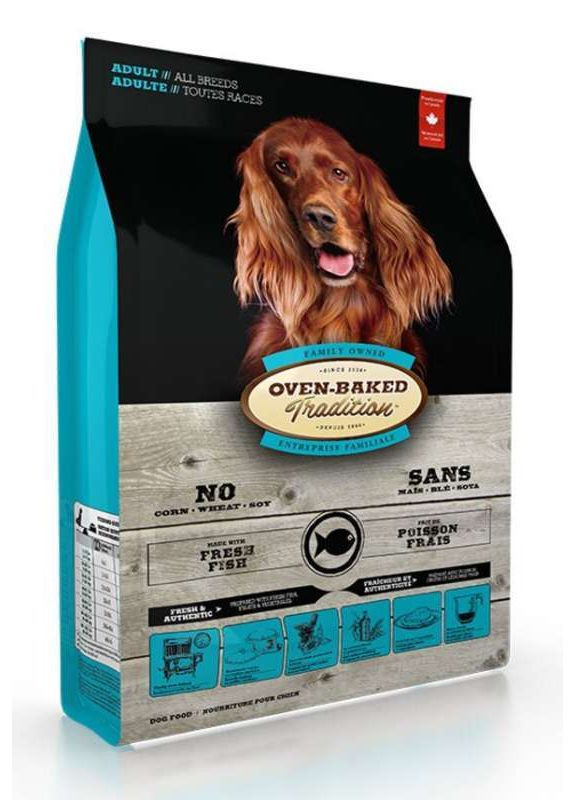 Cухой корм со свежим мясом рыбы для взрослых собак разных пород Fish Adult Dog All Breeds 11,34 кг (669066001781) Oven-Baked Tradition (327366146)