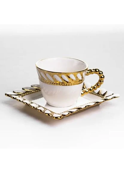 Набір чашок з блюдцями Tiffany 250 мл 6 шт SX61 TS Kitchen (386888129)
