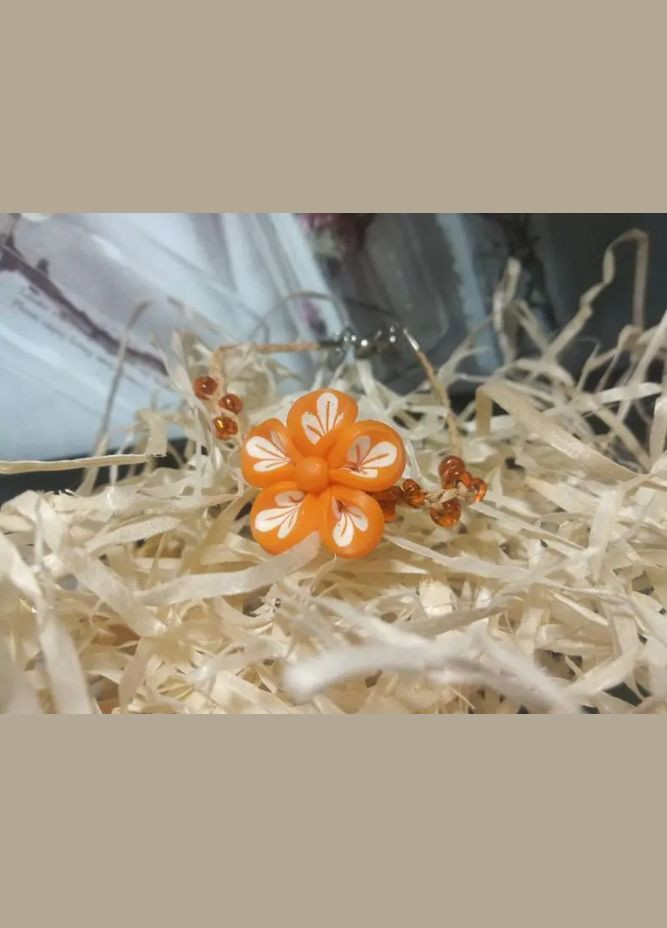 Браслет з квіточкою з полімерної глини, браслетик з квіткою з бісеру, прикраса, біжутерія, подарунок Fashion Jewelry (339102907)