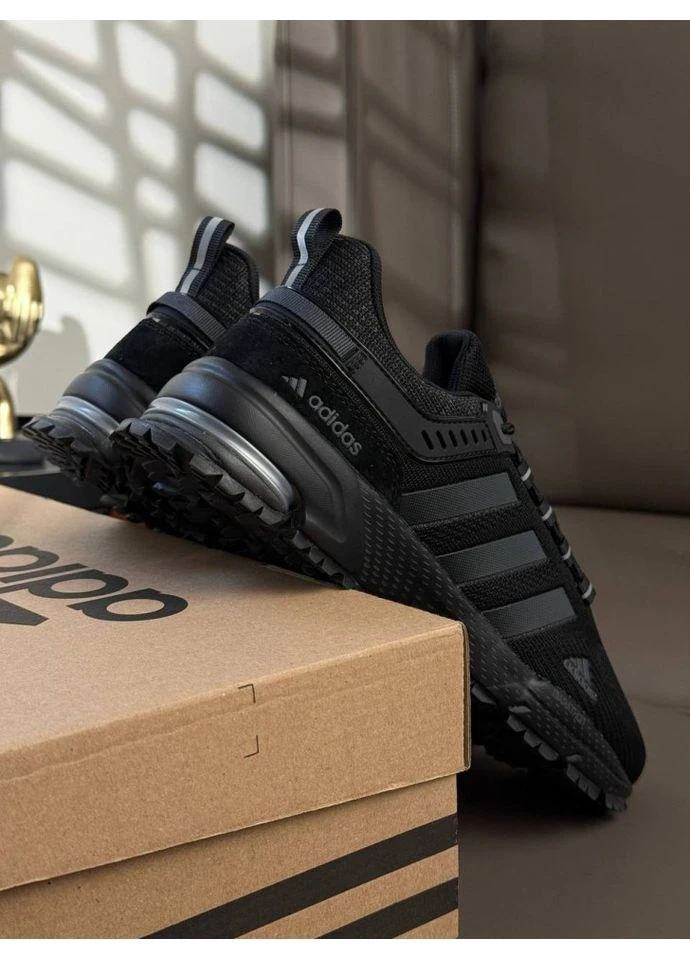 Чорні кросівки all black No Brand Marathon