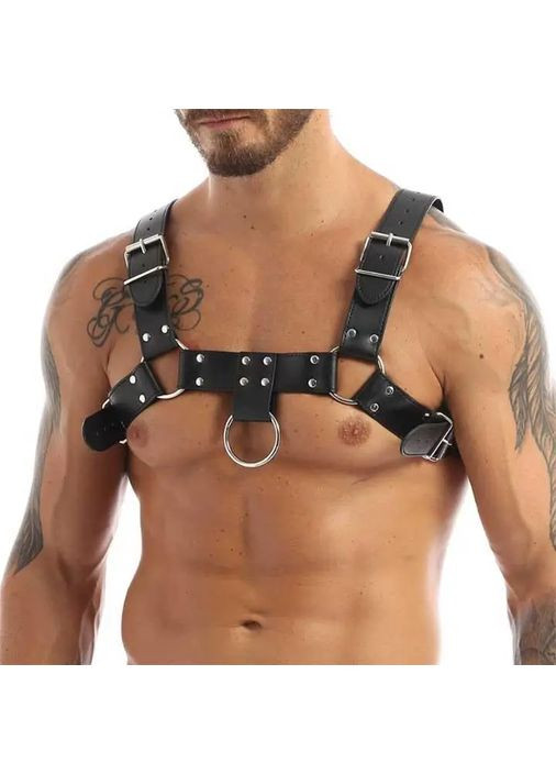 Чоловіча портупея з широкими ремінцями та кільцями M-XL No Brand (368893640)