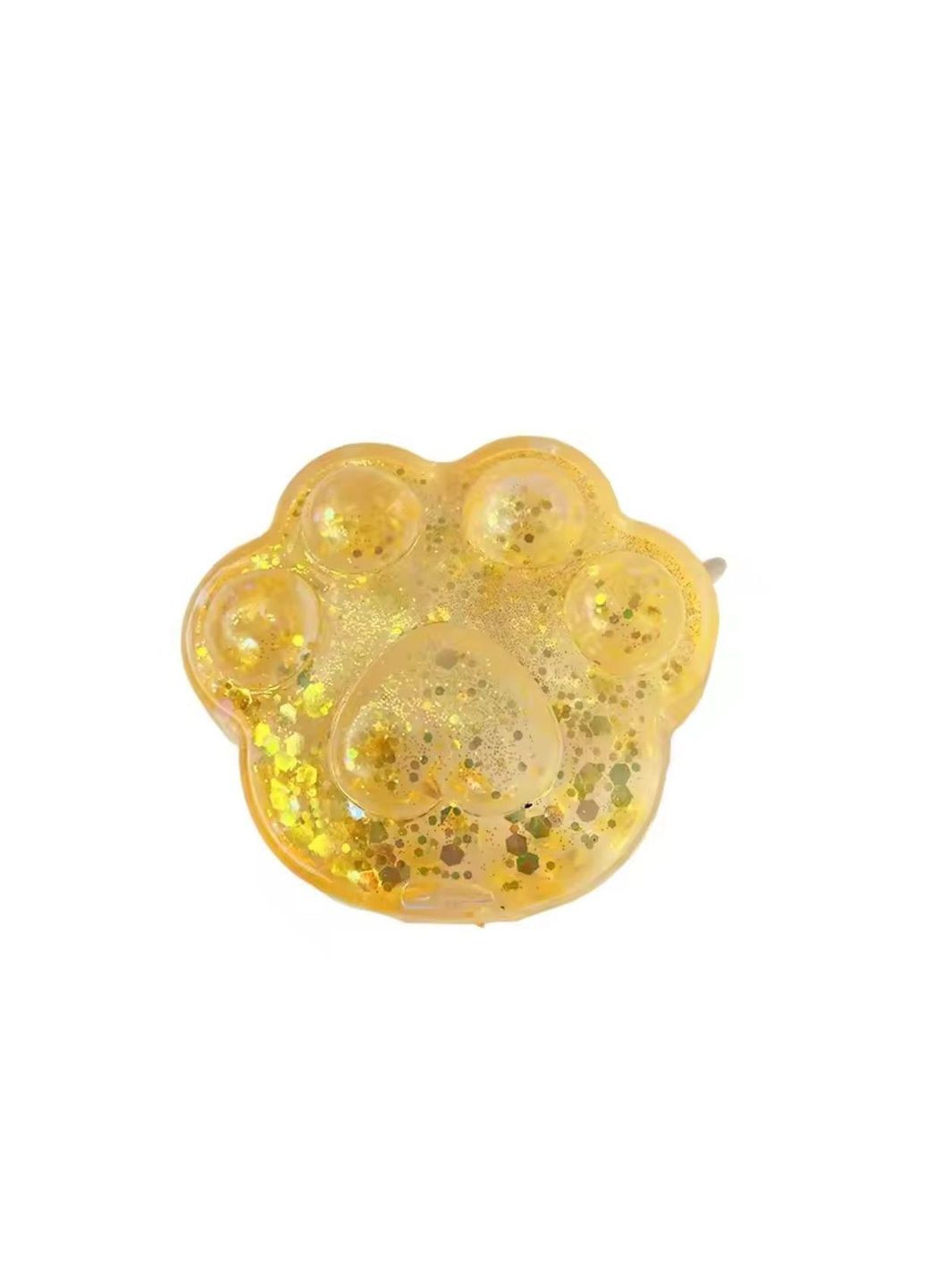 Сквиш таба лапка антистресс гелевая Желтая No Brand (333164041)