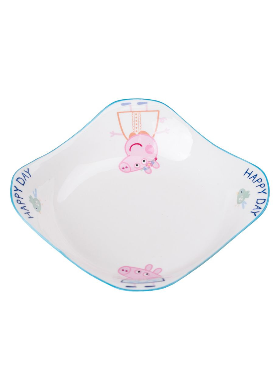 Порцелянова глибока глибока квадратна тарілка для дітей 350 мл HP-15-16 Yiwu (370802062)