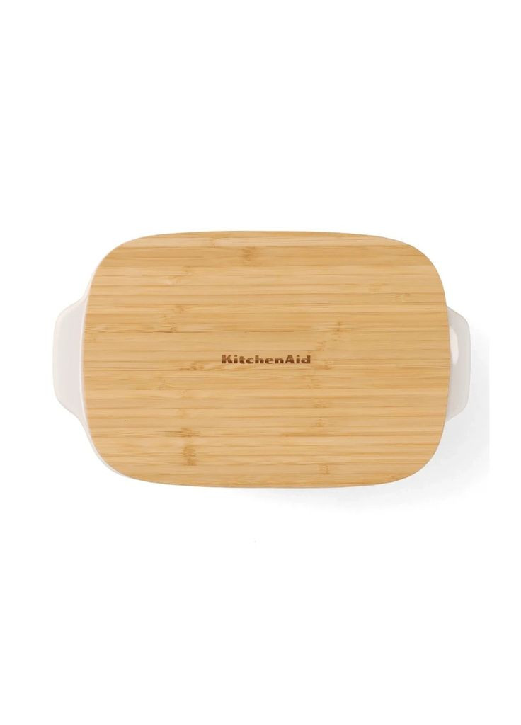 Форма для випікання (m358820) KitchenAid з кришкою керамогранітна 1,9 л Кремова (366568107)