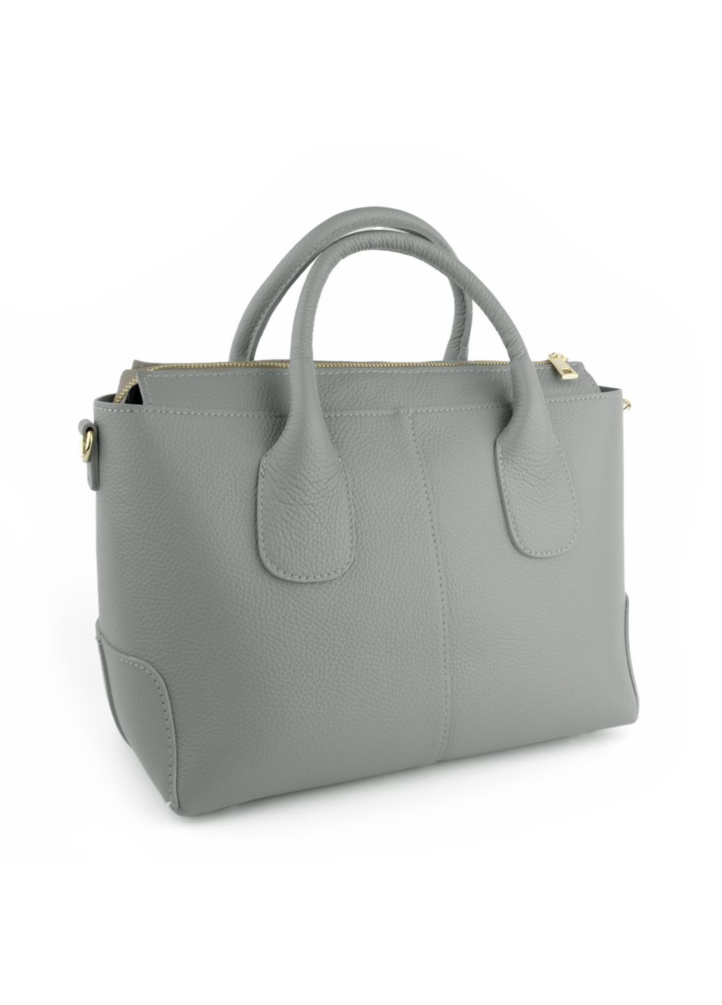 Сумка шопер жіноча шкіряна 03702 сіра Virginia Conti (325221940)