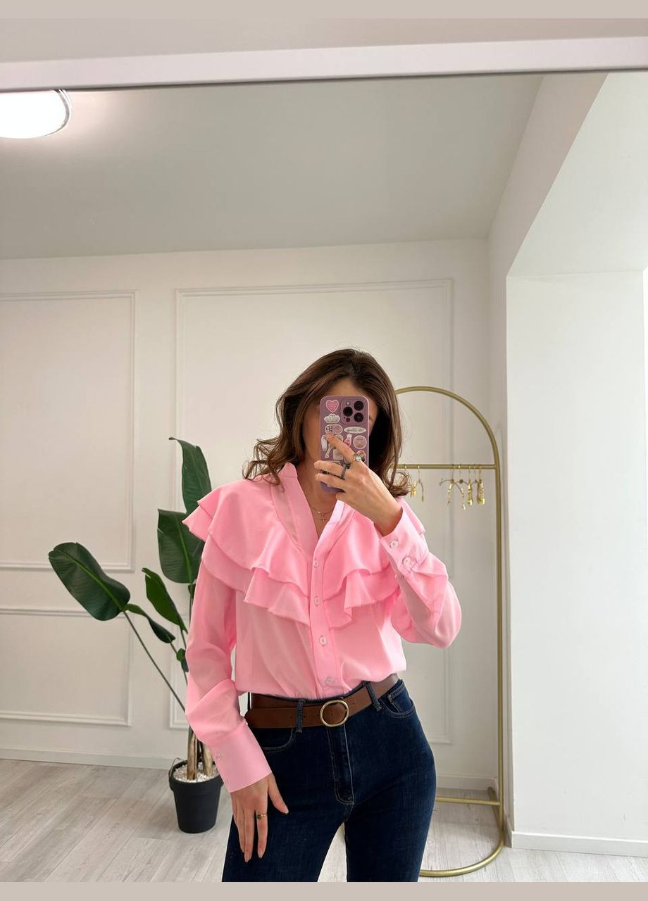 Розовая блуза No Brand