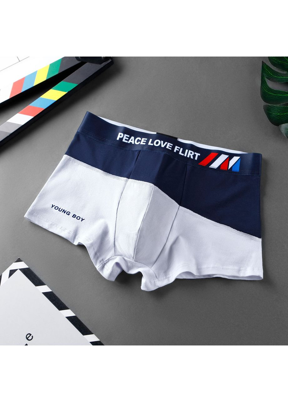 Мужские трусы боксеры "Flirt" XXL Темно-синий No Brand (368892284)