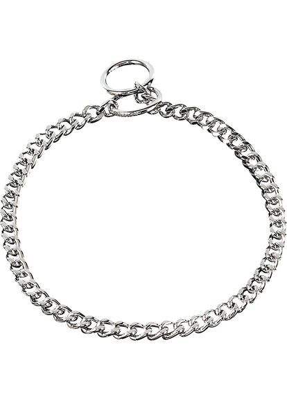 Ланцюжок-нашийник для собак, коротка огранювання ланка, 3 мм, 65 см Хромована сталь (4022853071552) Sprenger (343276324)