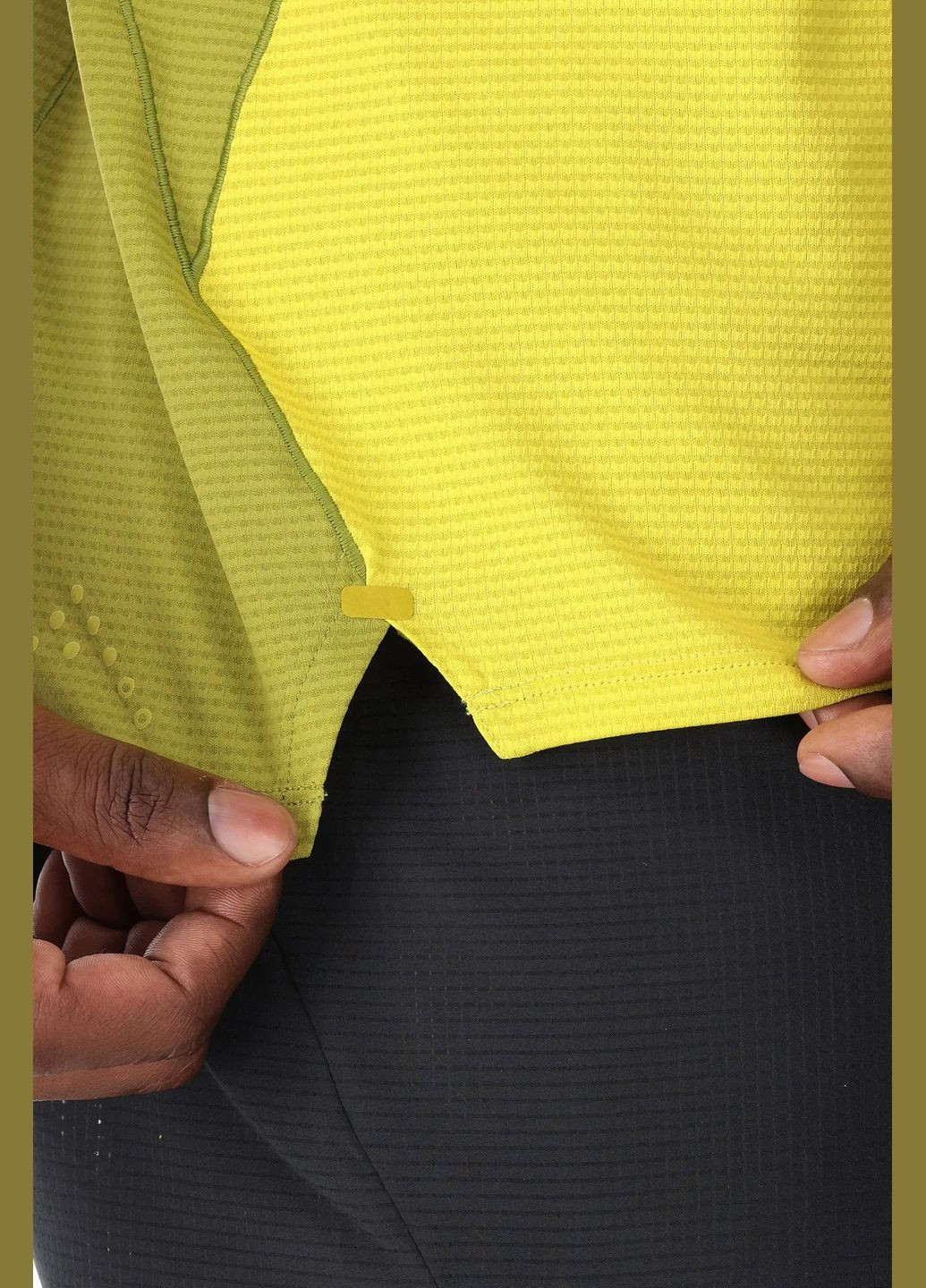 Комбинированная мужская футболка sonic ultra tee зеленый-жёлтый Rab