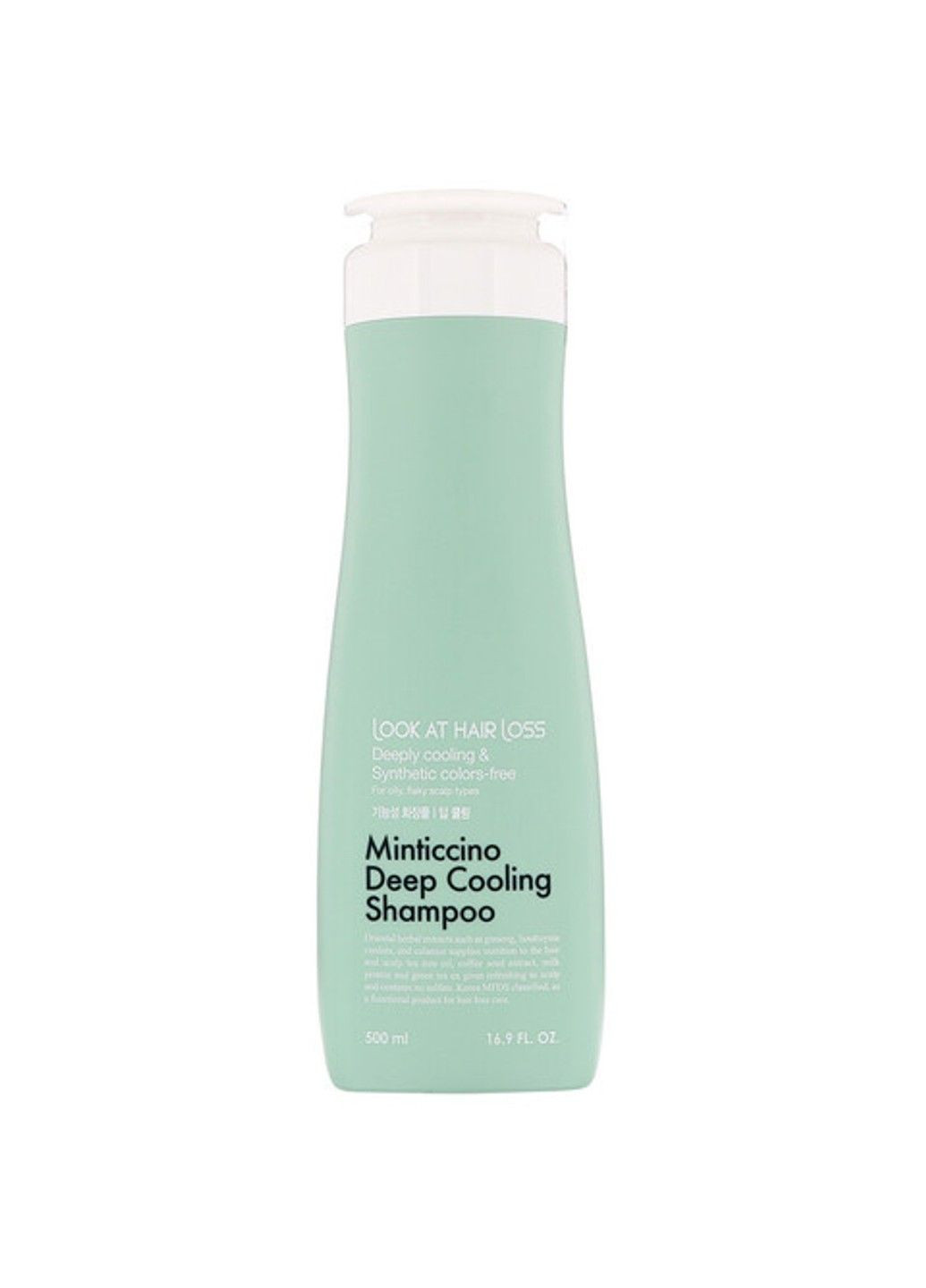 Шампунь освежающий для жирной кожи головы Look At Hair Loss Minticcino Deep Cooling Shampoo 500ml Daeng Gi Meo Ri (298054016)