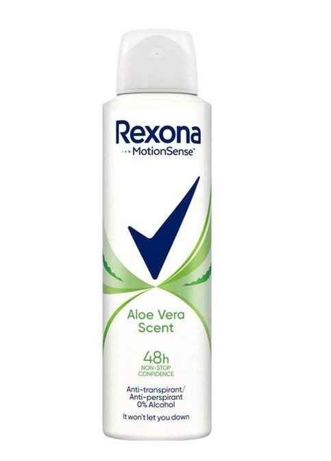 Жіночий аерозольний Антиперспірант Спрей Aloe Vera Scent 48h Dry Protection Рексона аромат Алое Вера 150мл Rexona (340461823)