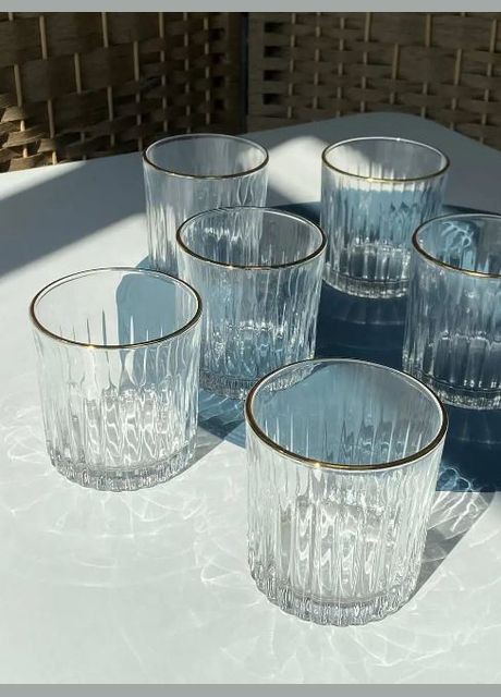 Набір скляних склянок доф Бандл, прозорий, 6шт*260 мл, OC102-319 Olens (273194186)