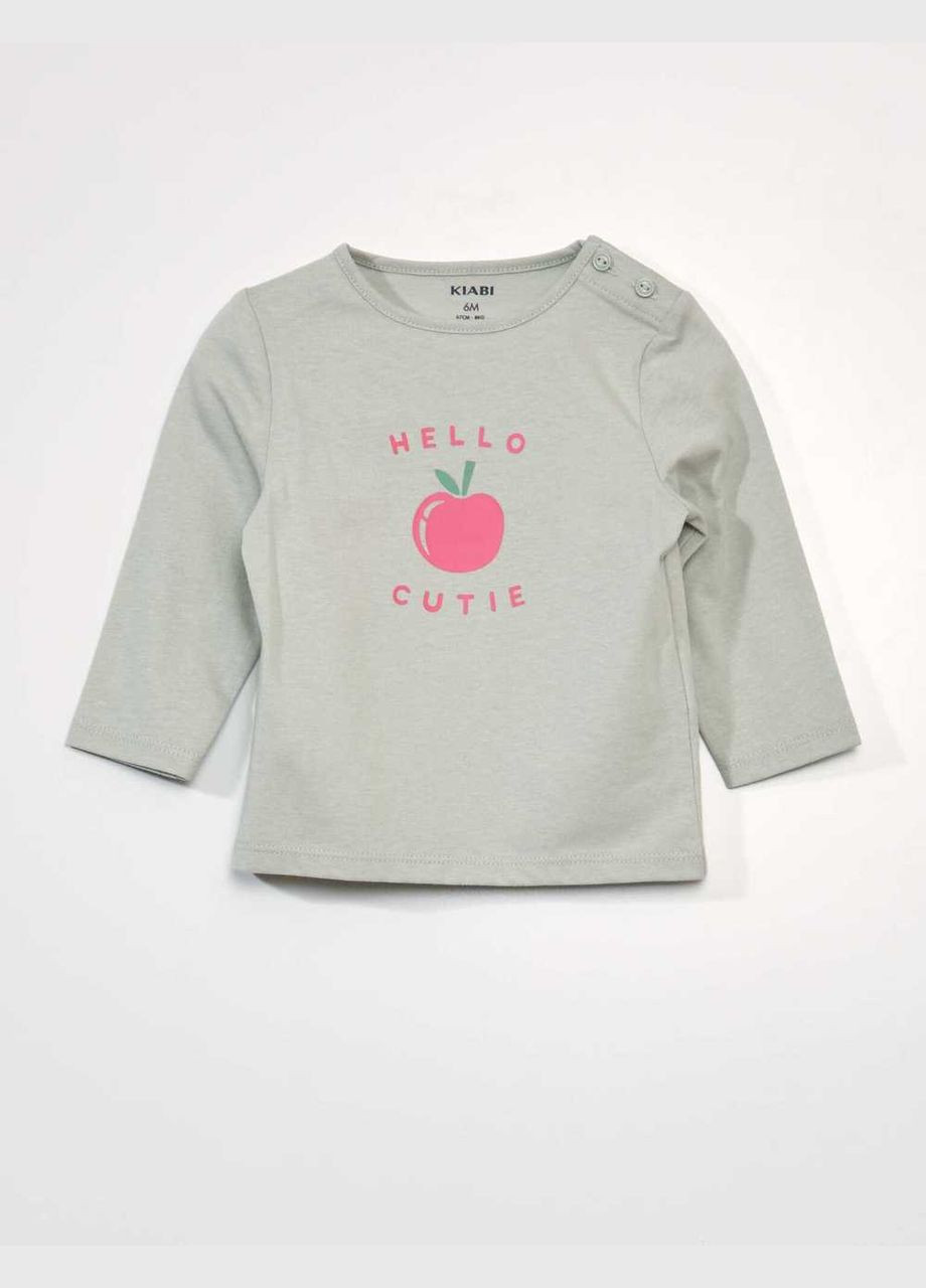 Лонгслів,м'ятний з принтом, Kiabi (315069955)