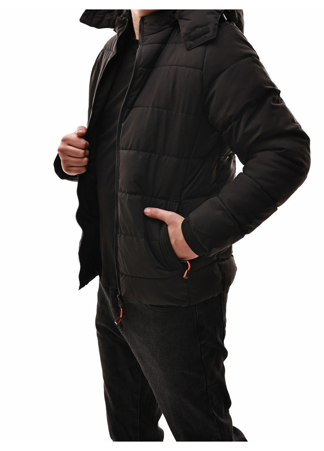 Чорна куртка зимова чоловіча Fashion