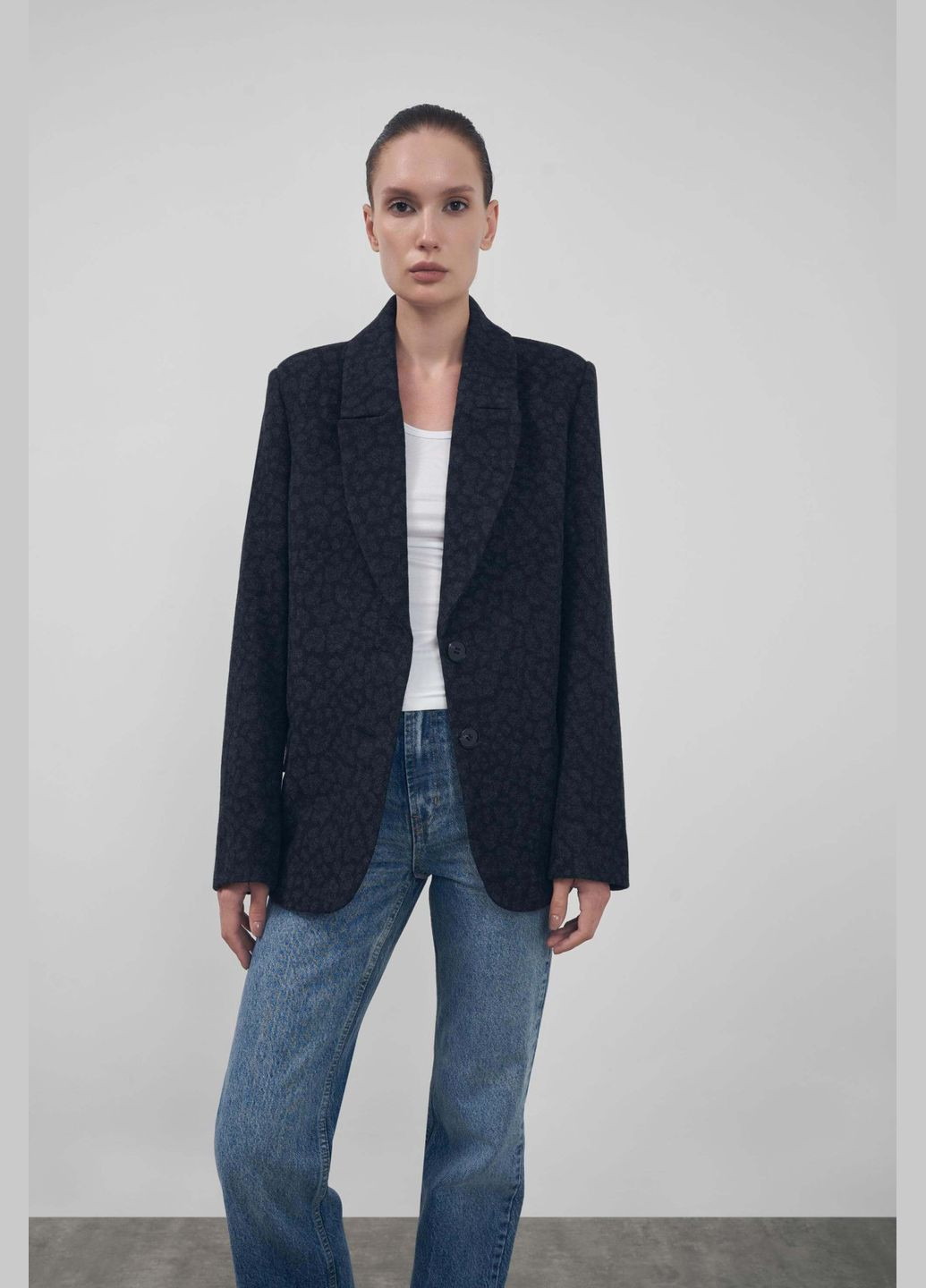 вовняний в принт леопард FLOW Піджак (325880464)