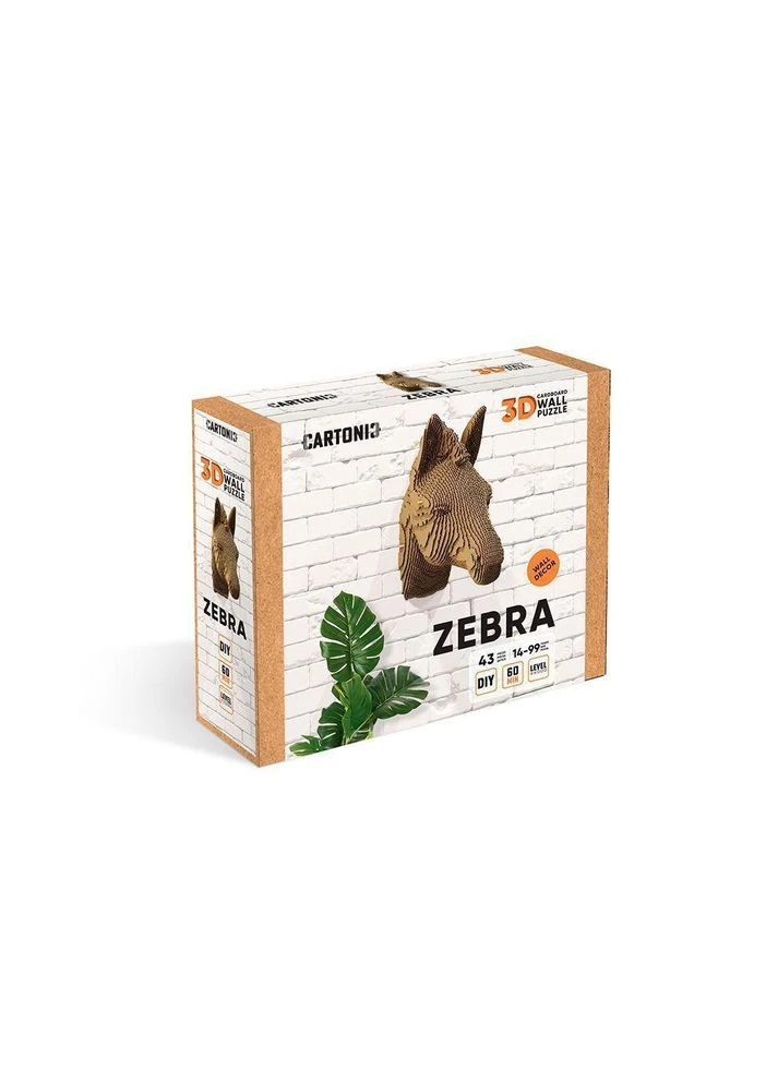 Картонний настнний конструктор " 3D Puzzle ZEBRA" Cartonic (313103138)