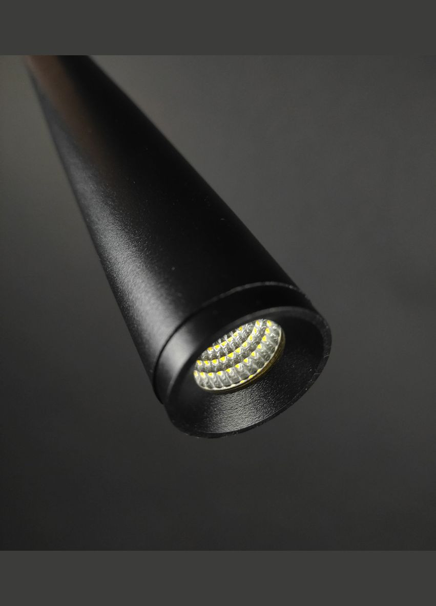 Люстра світлодіодна підвісна LED світильник для квартири на стелю лед 27682 Чорний 64-160х6х6 см. Sunnysky (364755463)