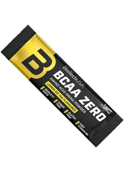 BCAA BCAA Zero, лимонний холодний чай, 9 г Biotechusa (391669344)