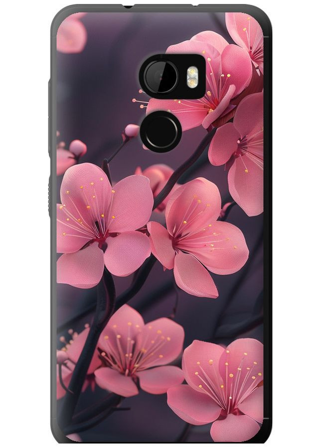 Силиконовый чехол 'Пурпурная сакура' для Endorphone HTC One X10 (317849018)