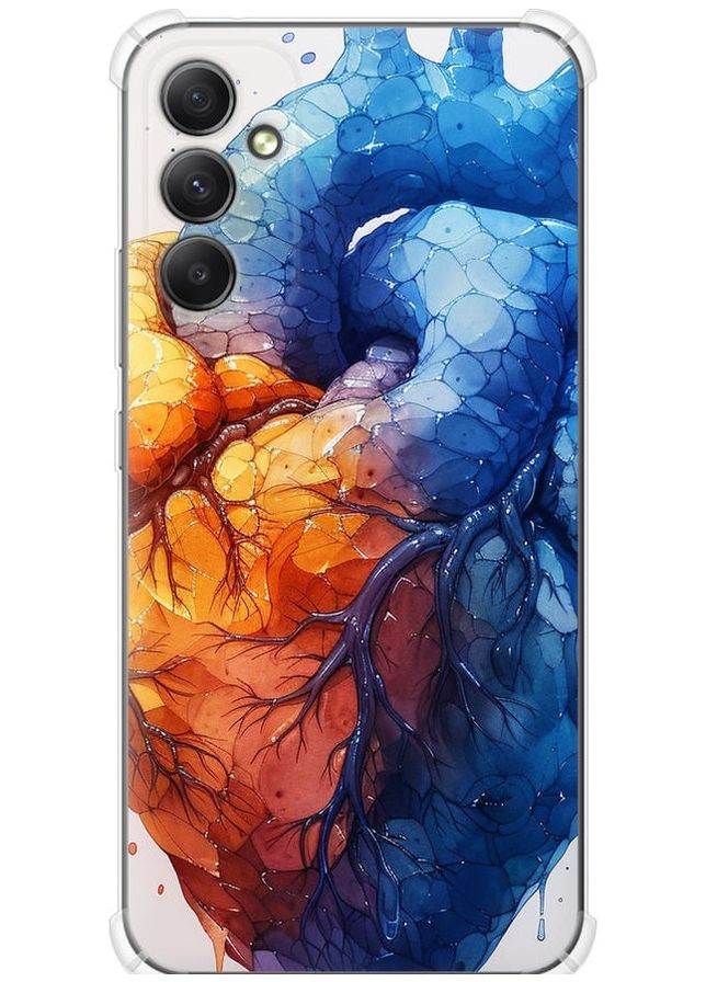 Силикон с усиленными углами чехол 'Арт-сердце' для Endorphone Samsung Galaxy A34 A346E (285112333)