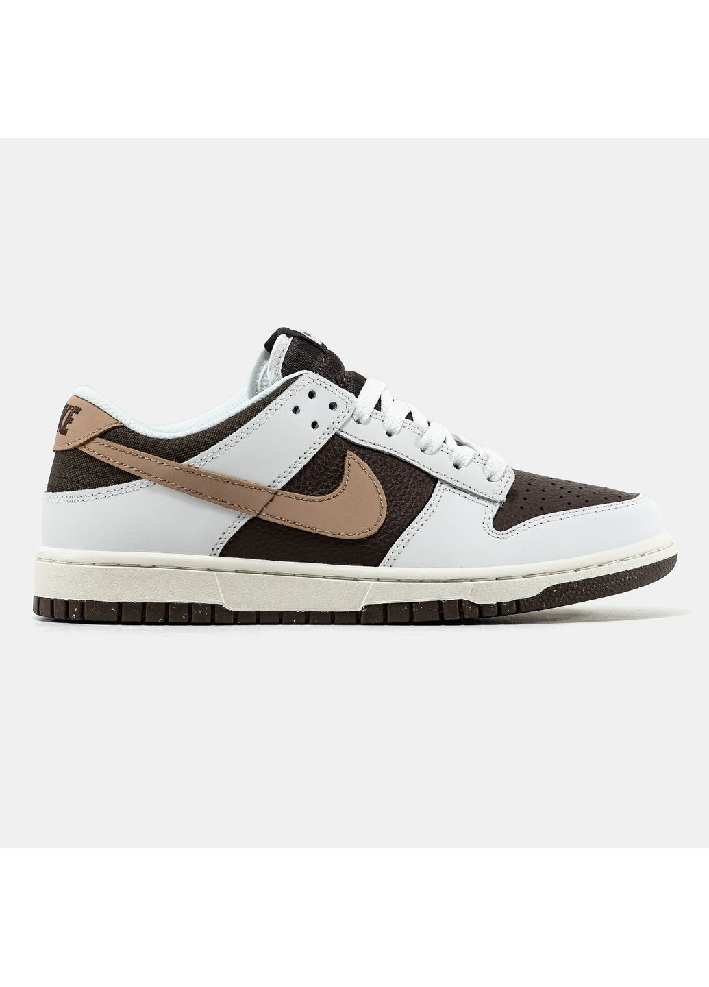 Кроссовки мужские и женские Nike SB Dunk Low Grey Brown Beige | Найк СБ Данк низкие коричневые No Brand коричневые демисезоны (366342715)