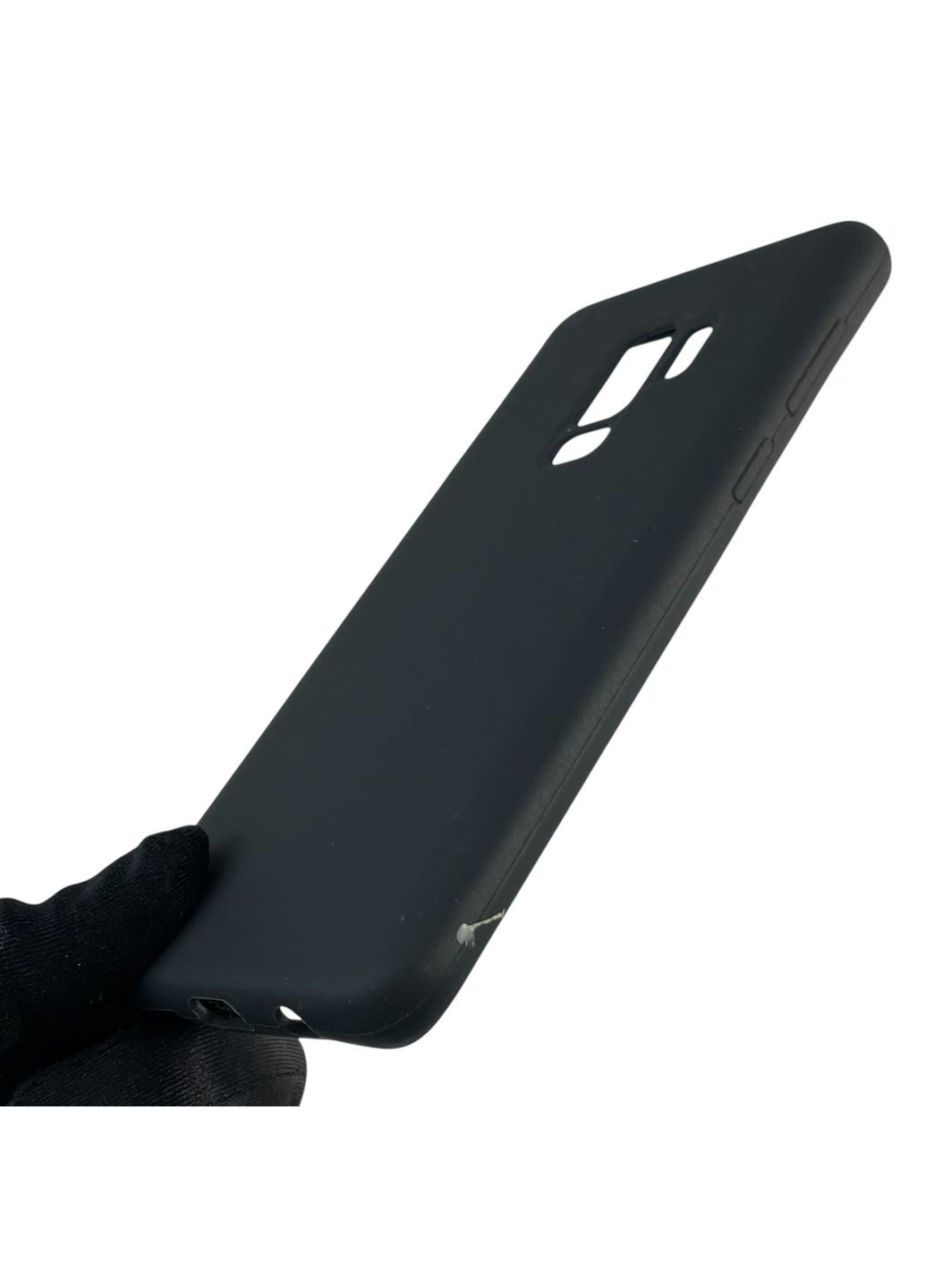 Чехол для Galaxy S9 Plus силиконовый с микрофиброй нескользящий на самсунг с9 плюс черный Samsung (366231869)