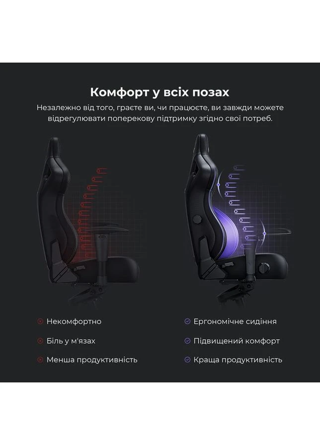 Кресло Kaiser 4 Size Premium PVC L Purple (AD12YDDC-L-20-V-PV/C) Anda Seat (324021548)