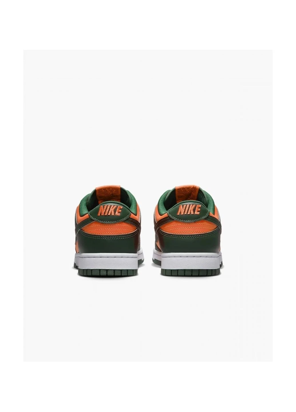 Зеленые кроссовки мужские dunk low retro green/orange Nike