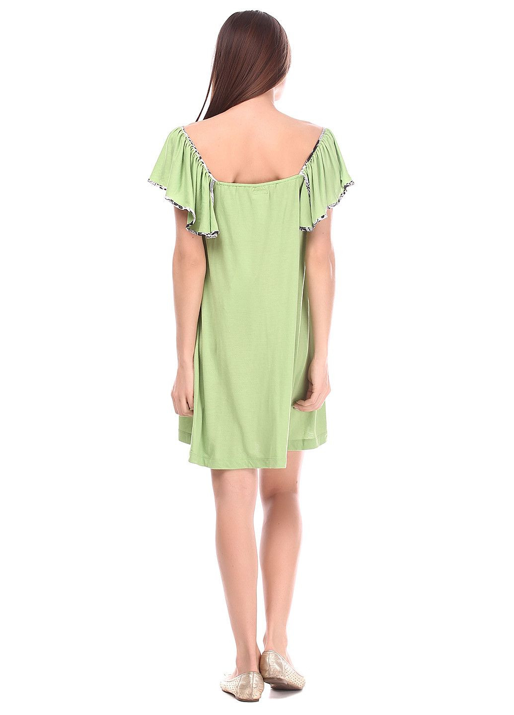 Салатовое повседневный платье черный Miss Sixty