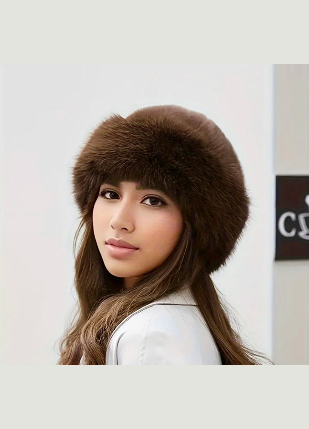 Жіноча Монгольська шапка плюшева No Brand (320777069)