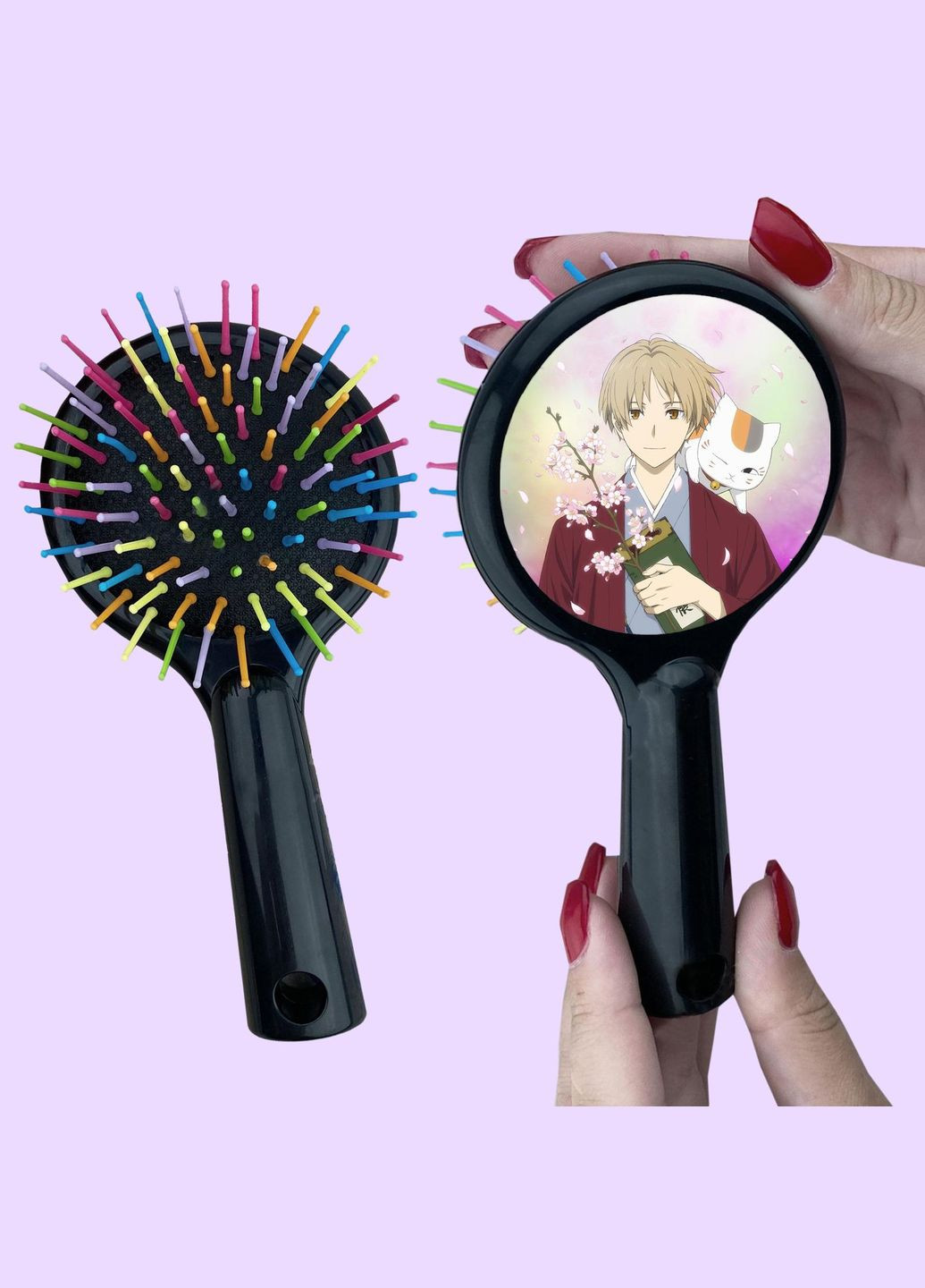 Расческа для волос Аниме Тетрадь дружбы нацуме #0001 черная No Brand (315043212)
