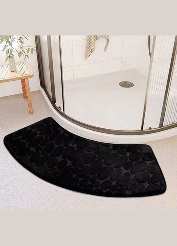 Коврик для ванной / душевой изогнутый Антискользящий "Stones" 30х100 см Влаговпитывающий (7802523) No Brand (365280676)
